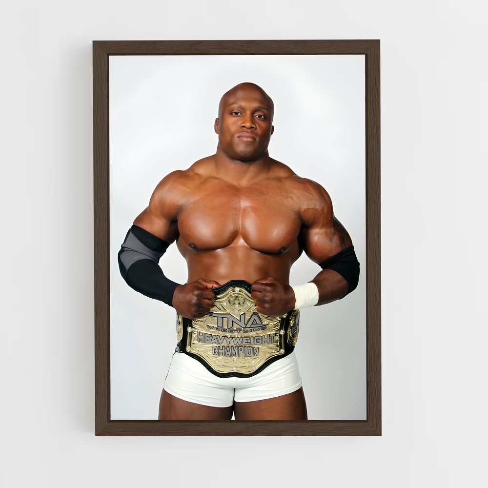ap-bobby lashley-6 cadre Bois foncé