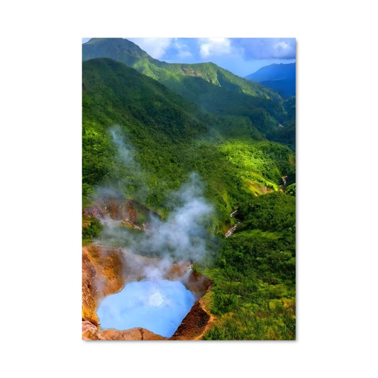 Poster Cratère Enflammé