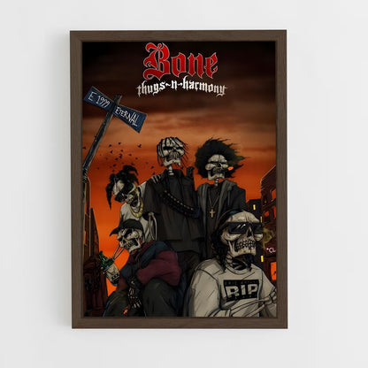 ap-bone thugs-n-harmony-2 cadre Bois foncé