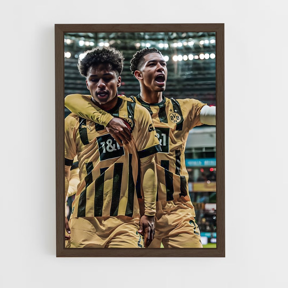 ap-borussia dortmund-13 cadre Bois foncé