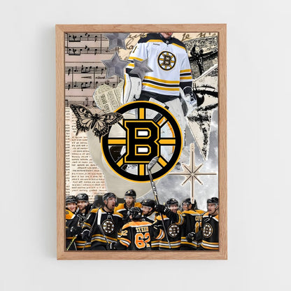 ap-boston bruins-3 cadre Bois clair