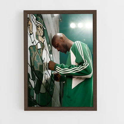 ap-boston celtics-10 cadre Bois foncé