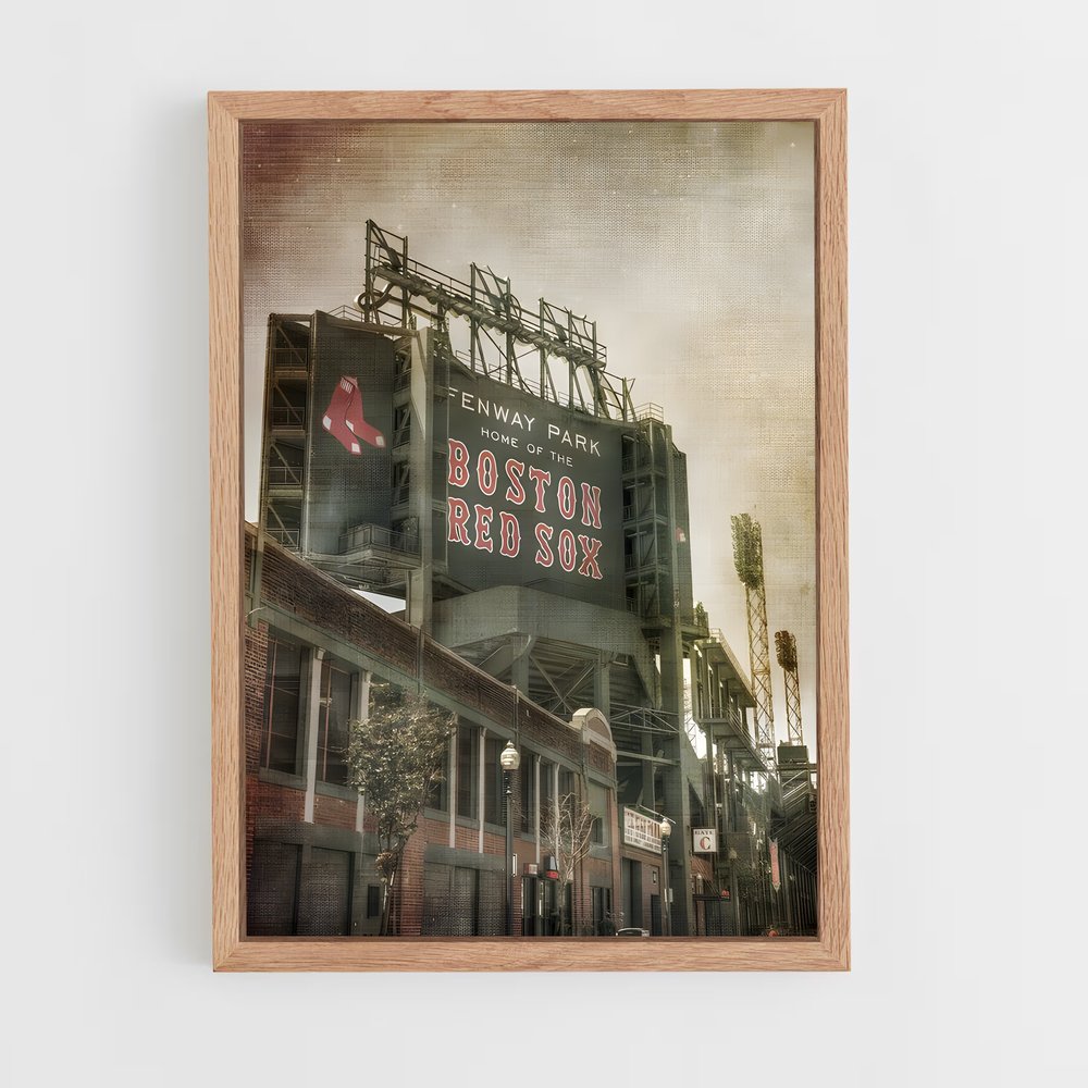 ap-boston red sox-2 cadre Bois clair