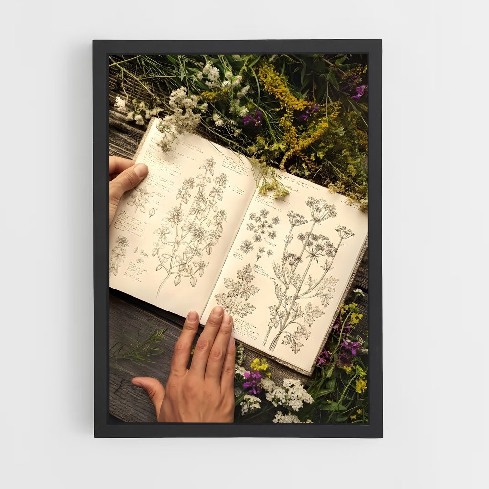 ap-botanical-10 cadre Noir