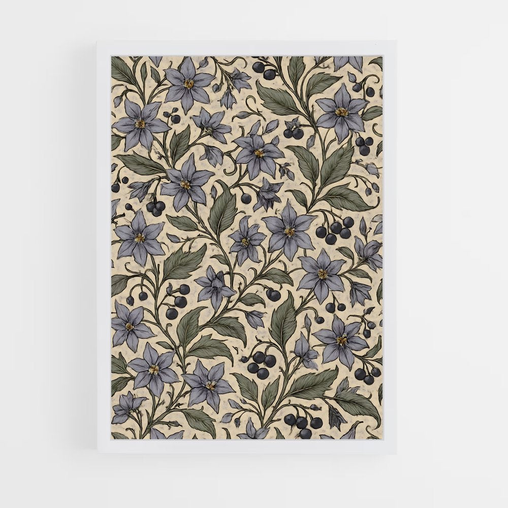 ap-botanical patterns-1 cadre Blanc