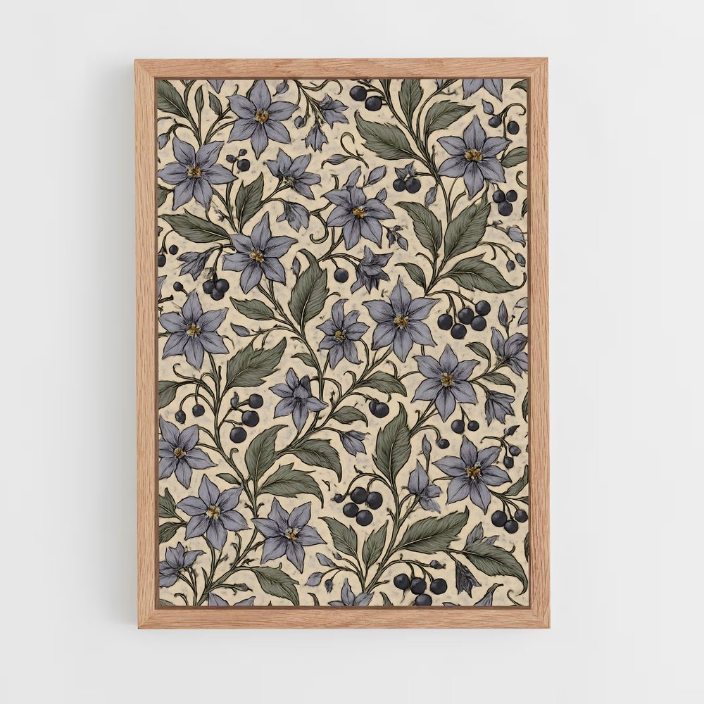 ap-botanical patterns-1 cadre Bois clair