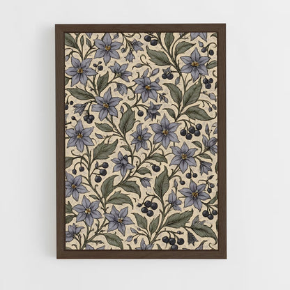 ap-botanical patterns-1 cadre Bois foncé