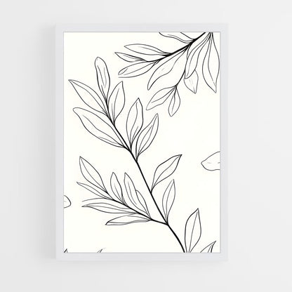 ap-botanical patterns-11 cadre Blanc