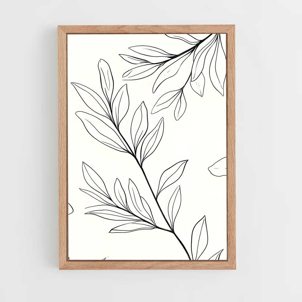 ap-botanical patterns-11 cadre Bois clair