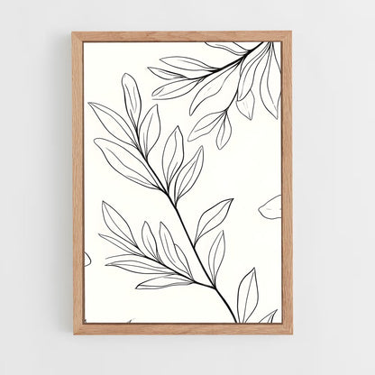 ap-botanical patterns-11 cadre Bois clair