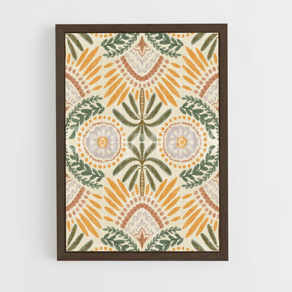 ap-botanical patterns-4 cadre Bois foncé