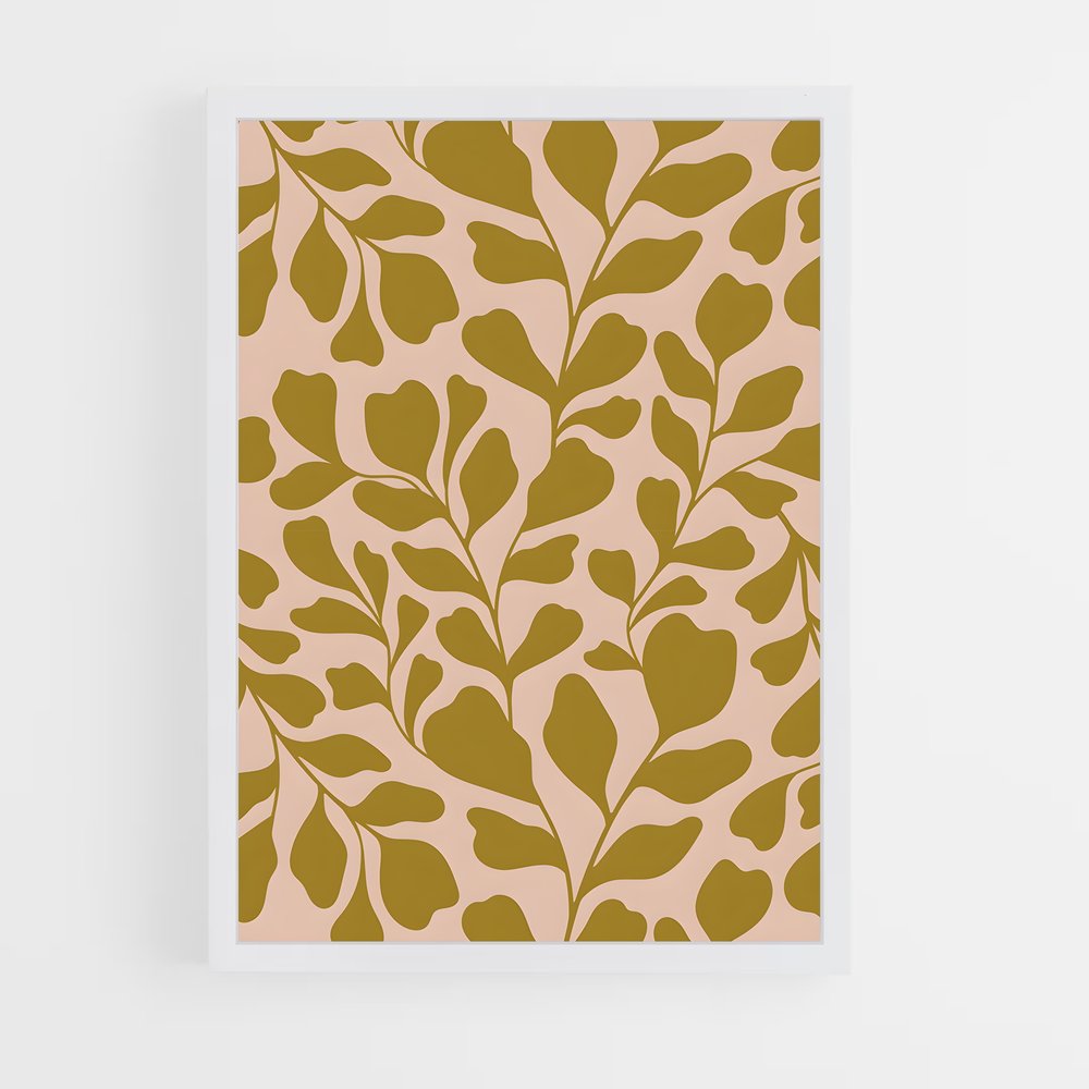 ap-botanical patterns-5 cadre Blanc