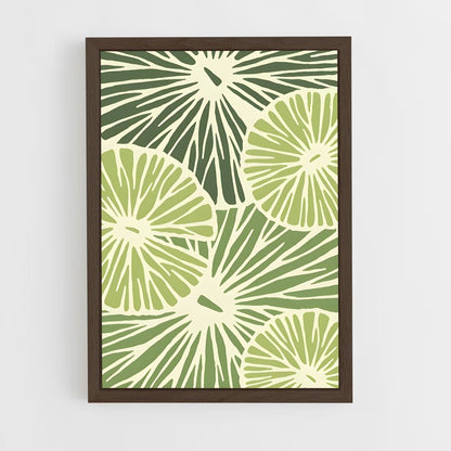 ap-botanical patterns-6 cadre Bois foncé
