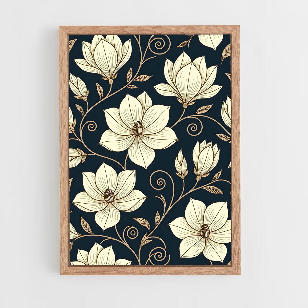 ap-botanical patterns-9 cadre Bois clair