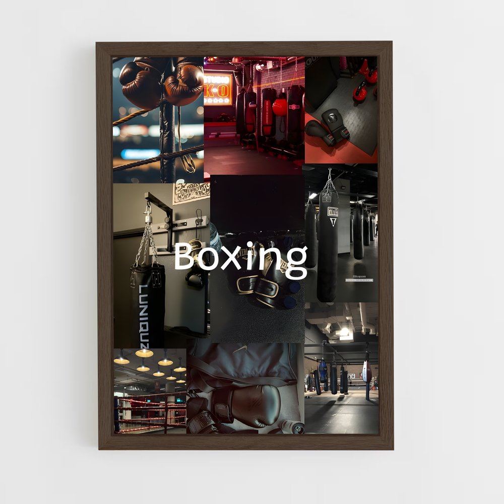 ap-boxing-1 cadre Bois foncé