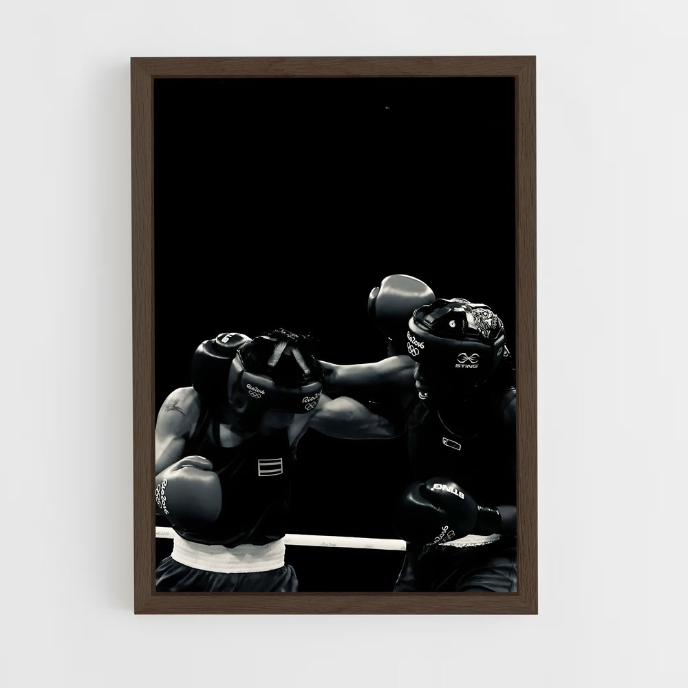ap-boxing-13 cadre Bois foncé