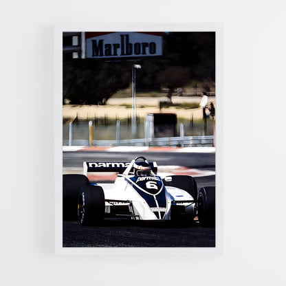 ap-brabham bt49-1 cadre Blanc