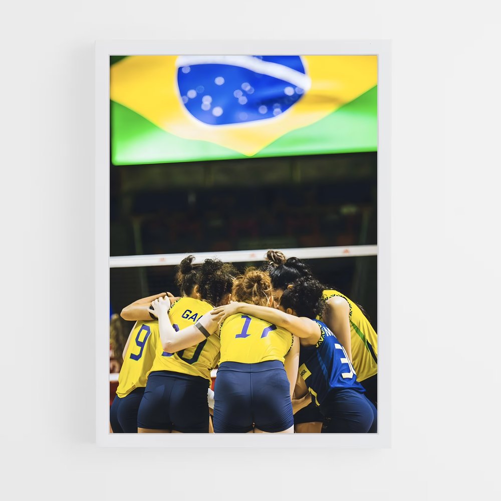 ap-brazil national beach volleyball team-3 cadre Blanc