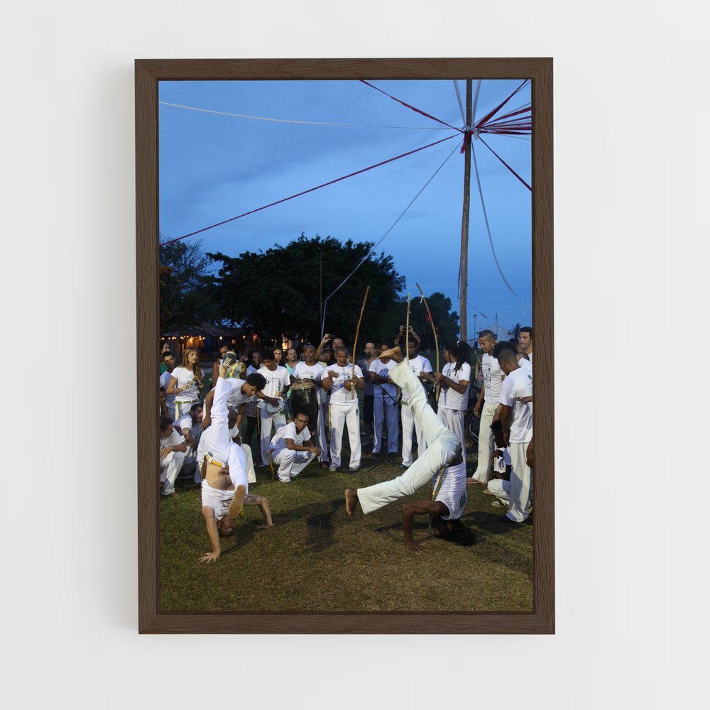 ap-brazilian capoeira confederation-4 cadre Bois foncé