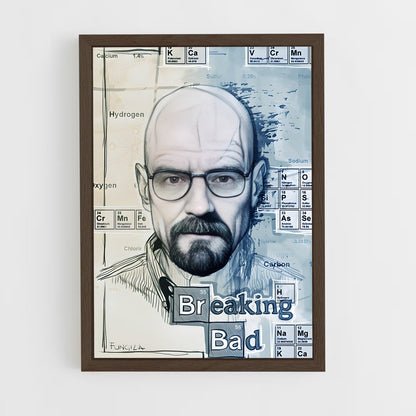 ap-breaking bad-5 cadre Bois foncé
