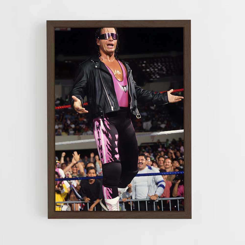 ap-bret hart-1 cadre Bois foncé