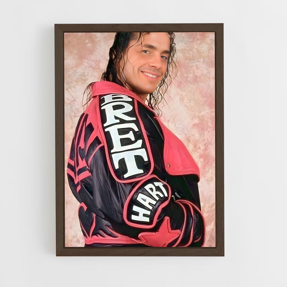 ap-bret hart-2 cadre Bois foncé