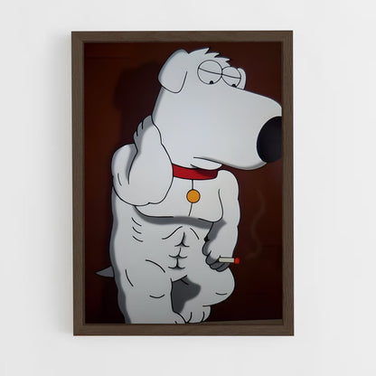ap-brian griffin-2 cadre Bois foncé