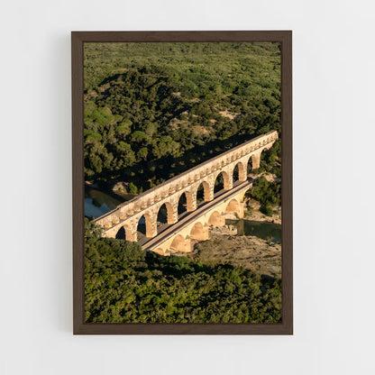 ap-bridge du gard-1 cadre Bois foncé