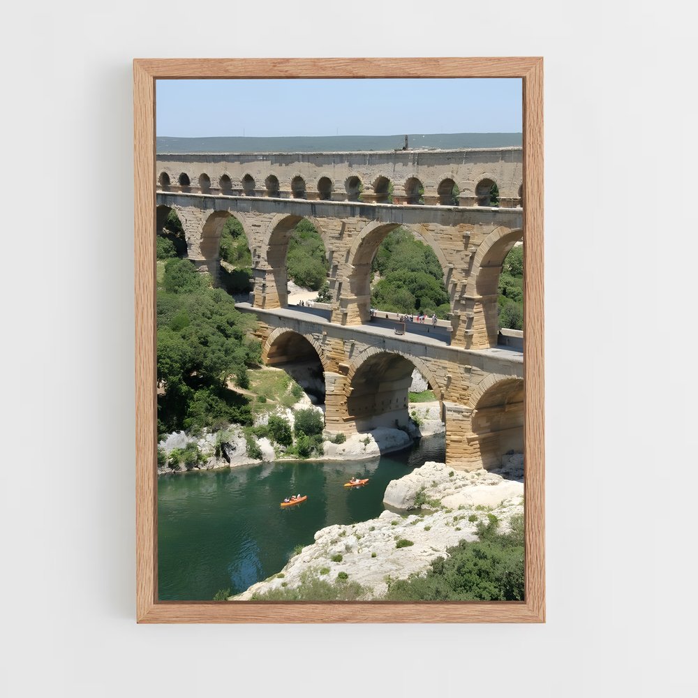 ap-bridge du gard-2 cadre Bois clair