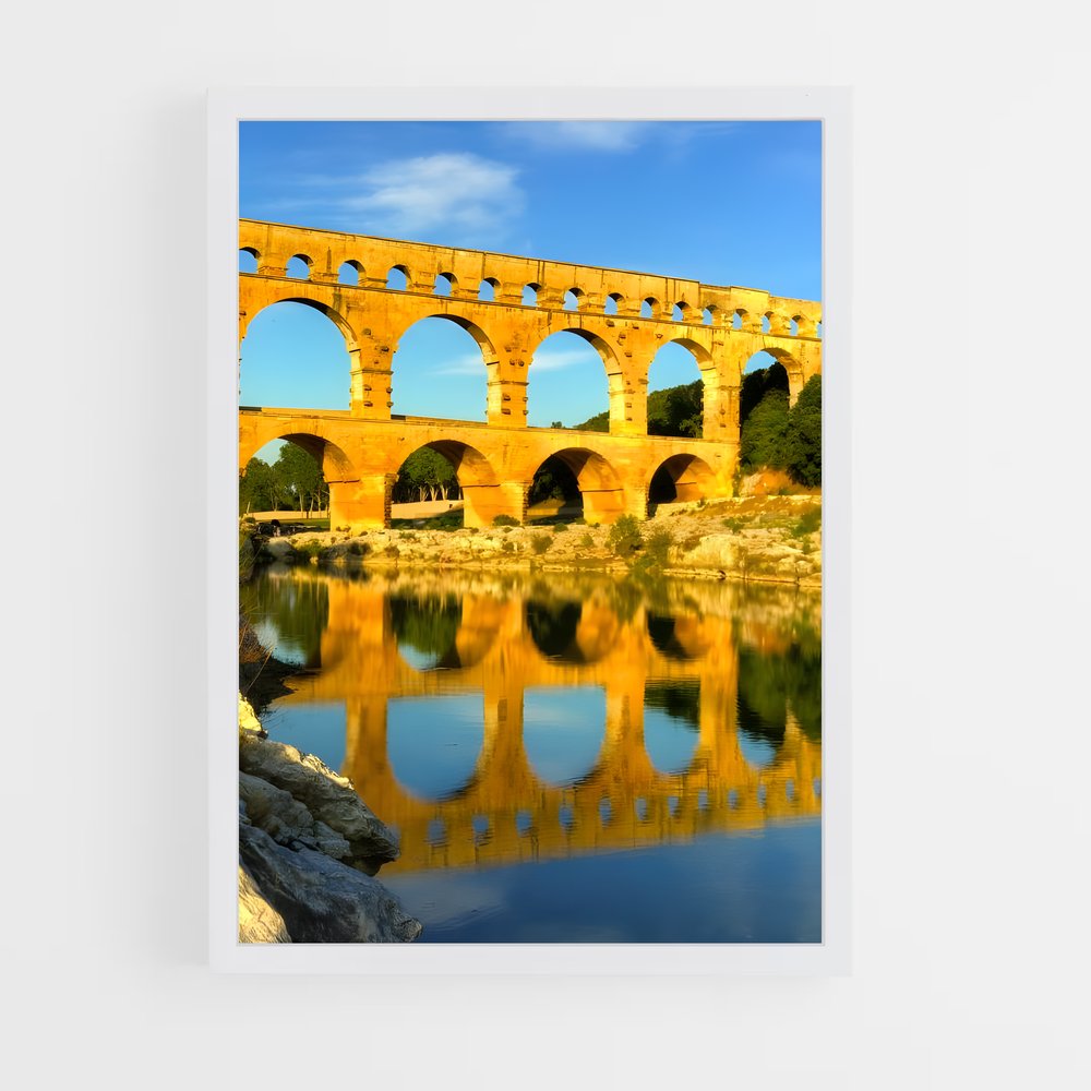 ap-bridge du gard-4 cadre Blanc