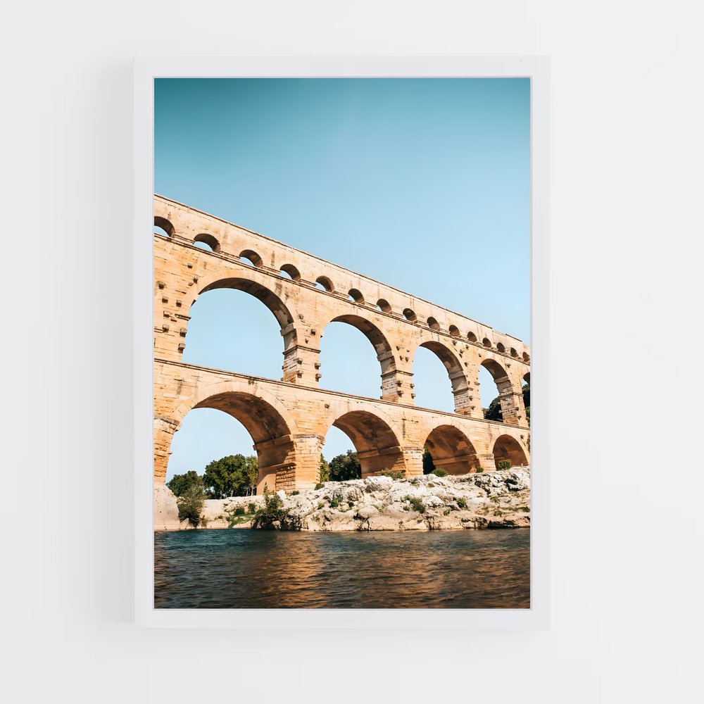 ap-bridge du gard-5 cadre Blanc