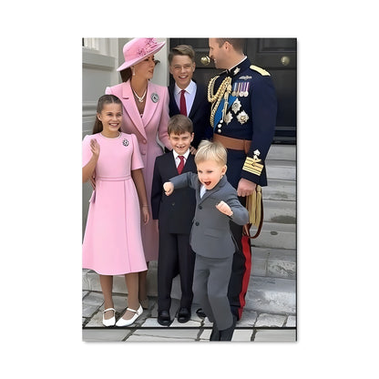 Poster Famille Royale en Équilibre