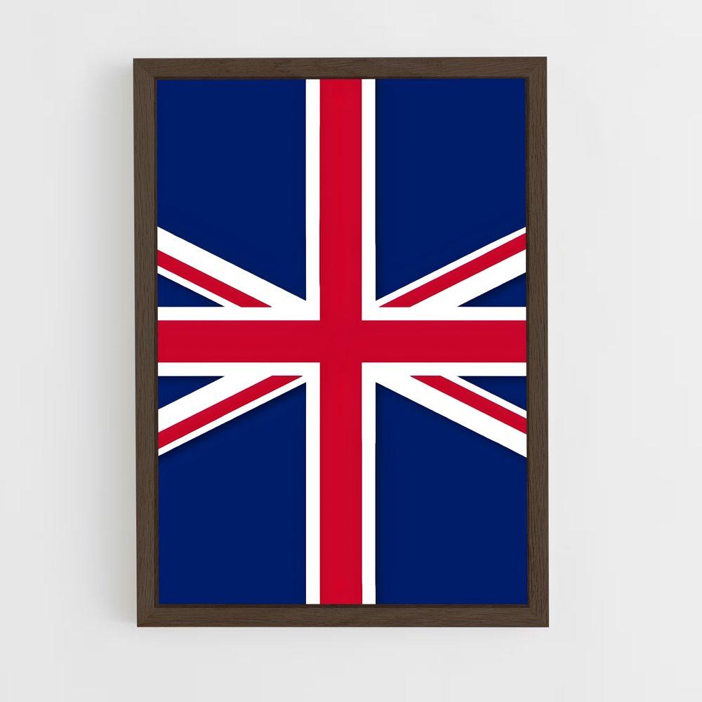 ap-british empire flag-1 cadre Bois foncé