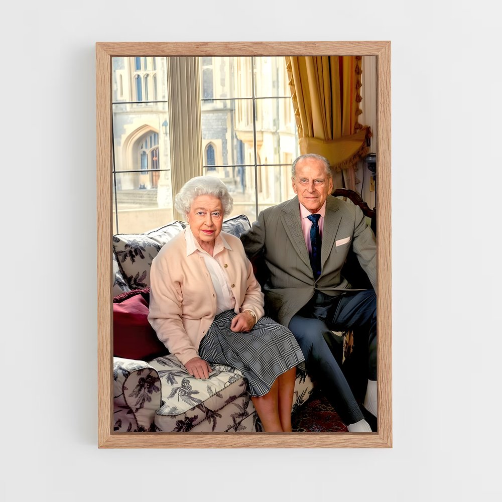 ap-british royal family-1 cadre Bois clair