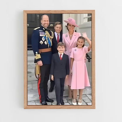 ap-british royal family-3 cadre Bois clair