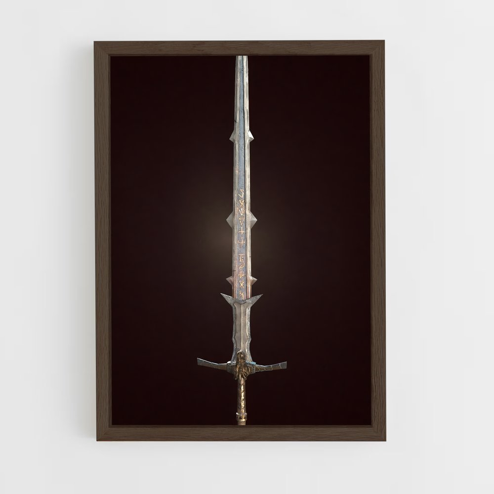 ap-broadsword-8 cadre Bois foncé