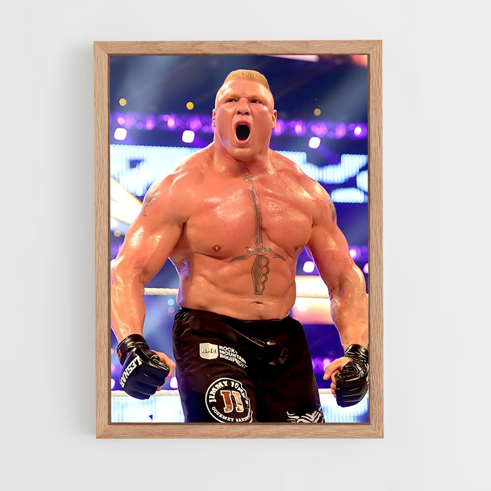 ap-brock lesnar-1 cadre Bois clair