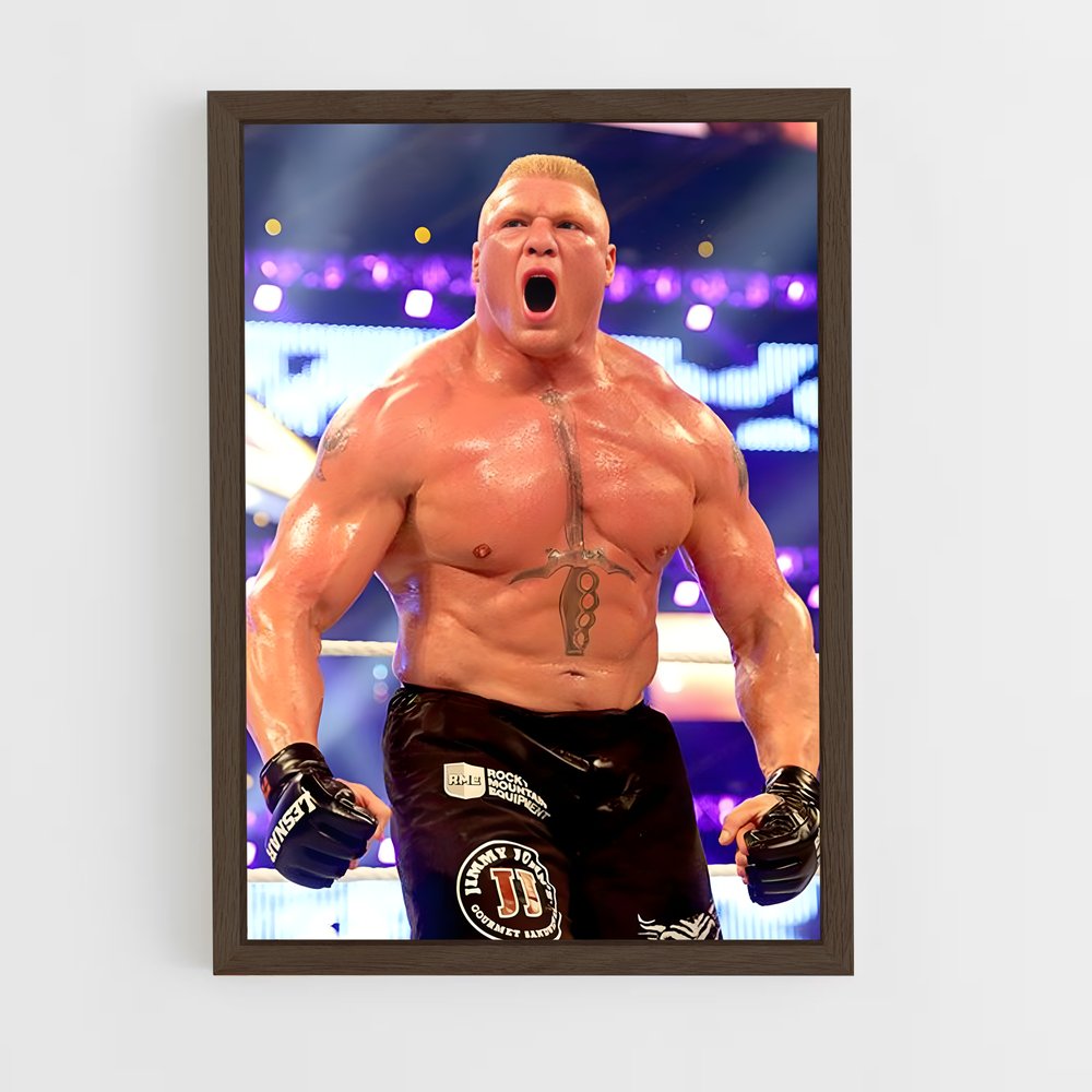 ap-brock lesnar-1 cadre Bois foncé
