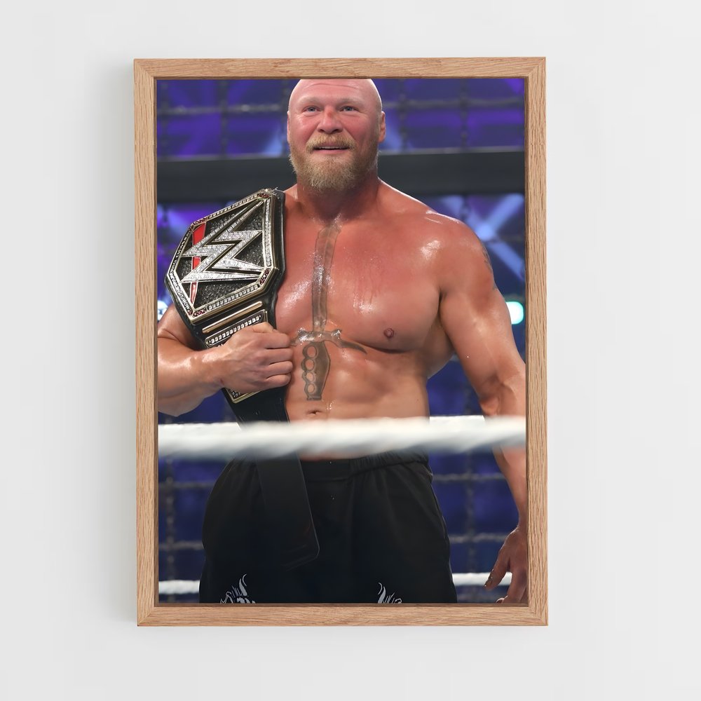 ap-brock lesnar-4 cadre Bois clair