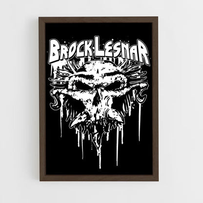 ap-brock lesnar-9 cadre Bois foncé