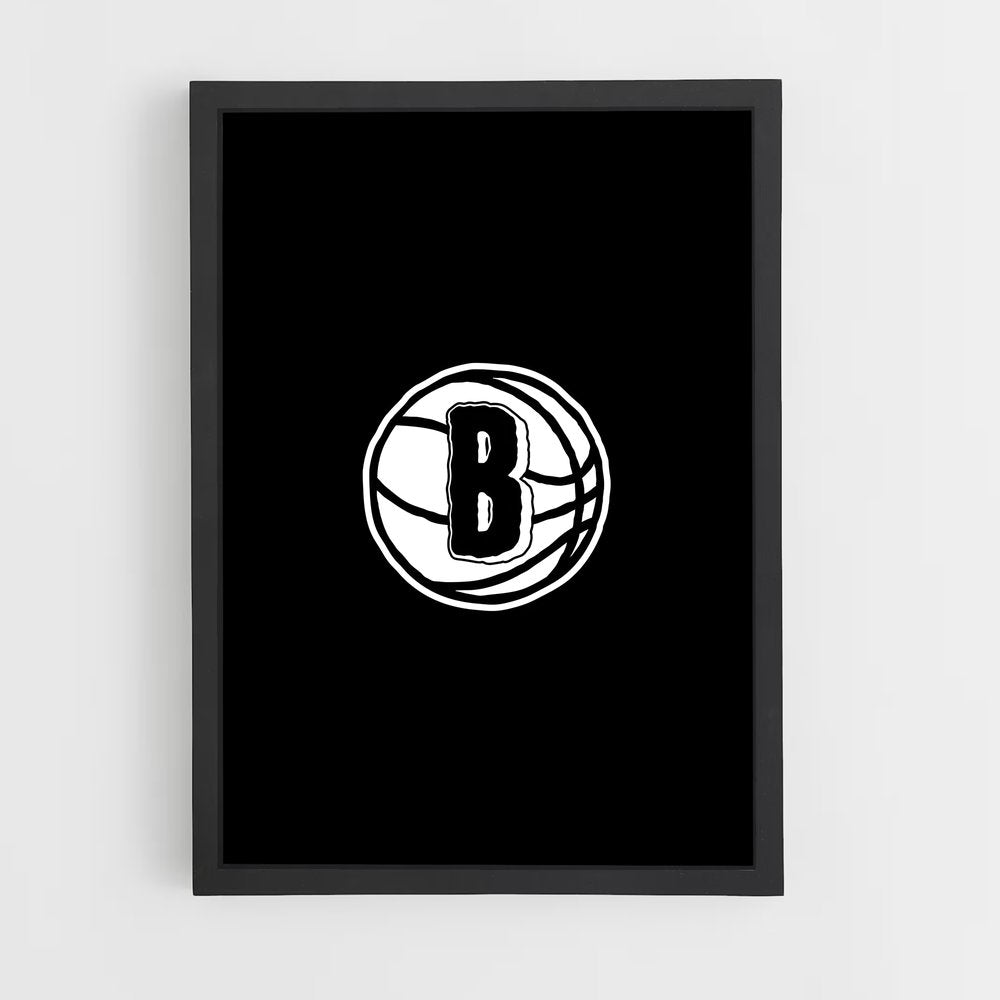 ap-brooklyn nets-10 cadre Noir