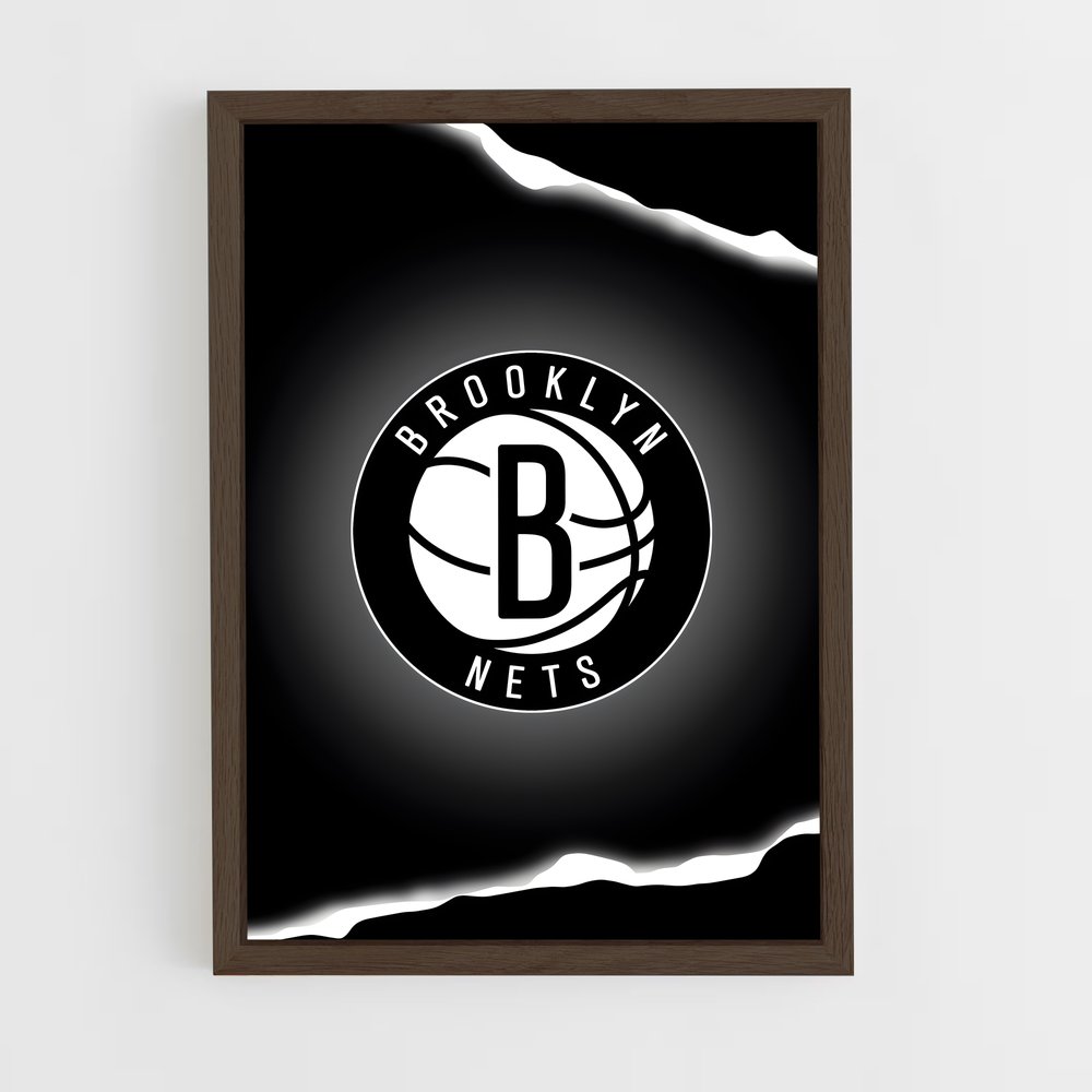 ap-brooklyn nets-7 cadre Bois foncé