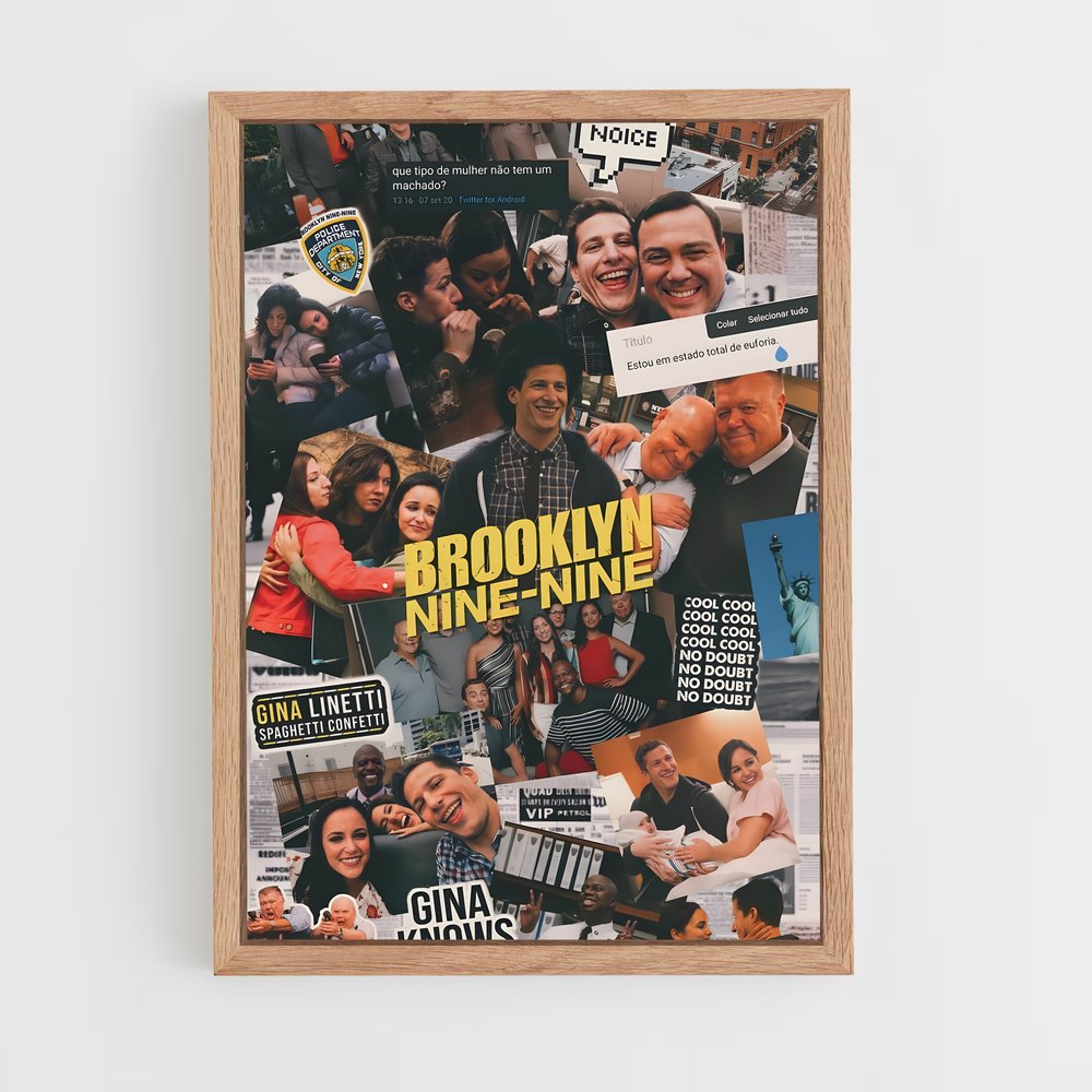 ap-brooklyn nine nine-1 cadre Bois clair