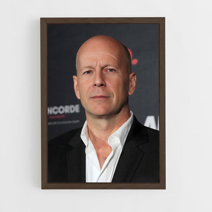 ap-bruce willis-4 cadre Bois foncé