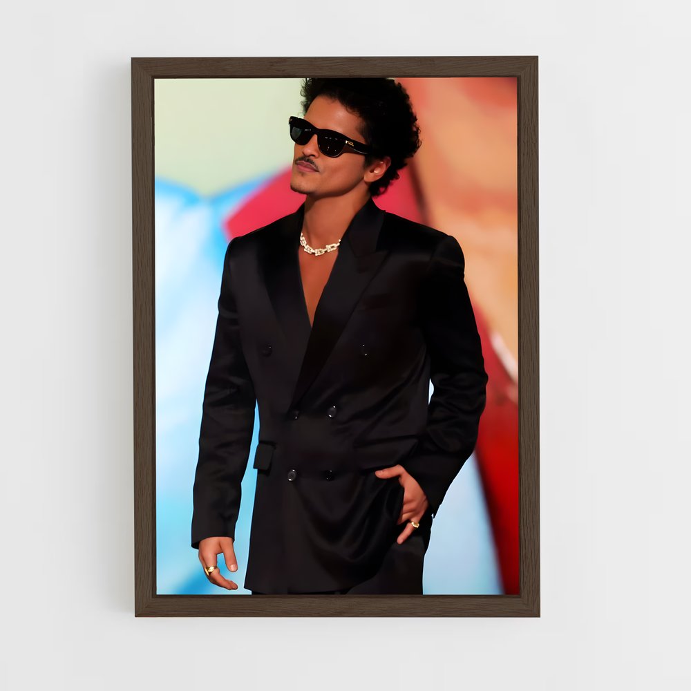 ap-bruno mars-3 cadre Bois foncé