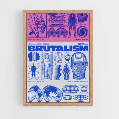 ap-brutalism-8 cadre Bois clair