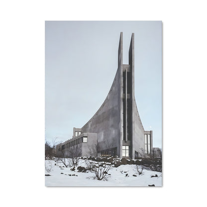 Poster Neige Brutaliste