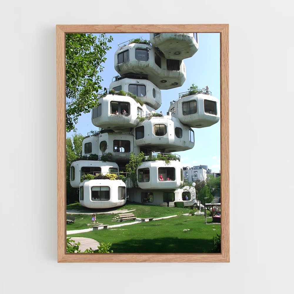 ap-brutalist architecture-11 cadre Bois clair