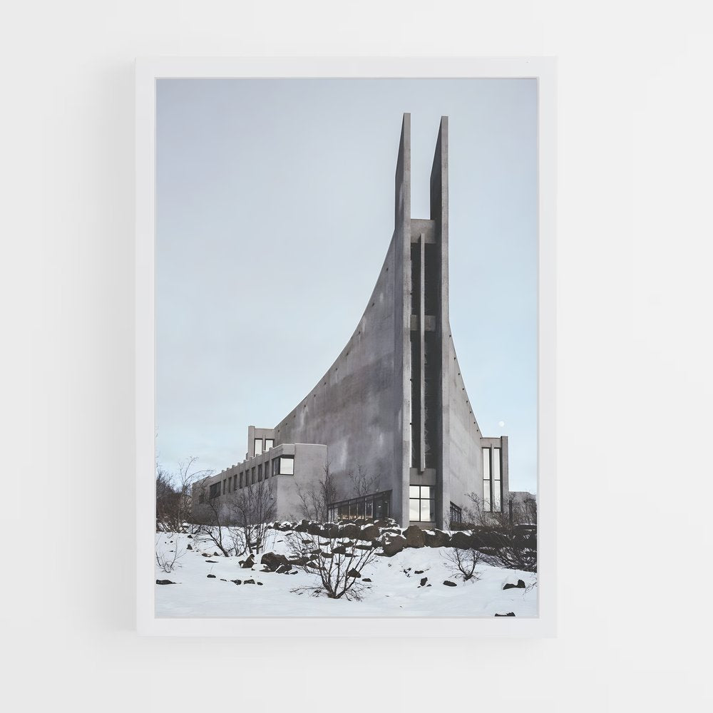 ap-brutalist architecture-4 cadre Blanc