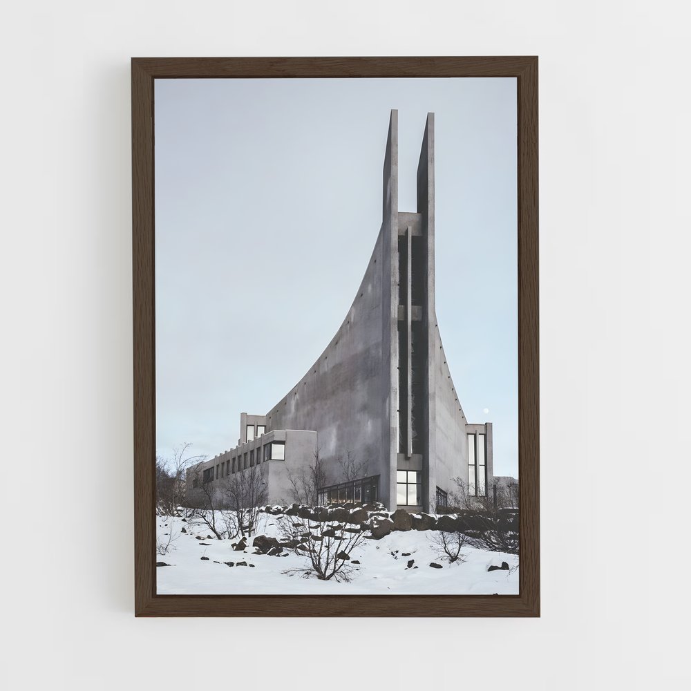 ap-brutalist architecture-4 cadre Bois foncé